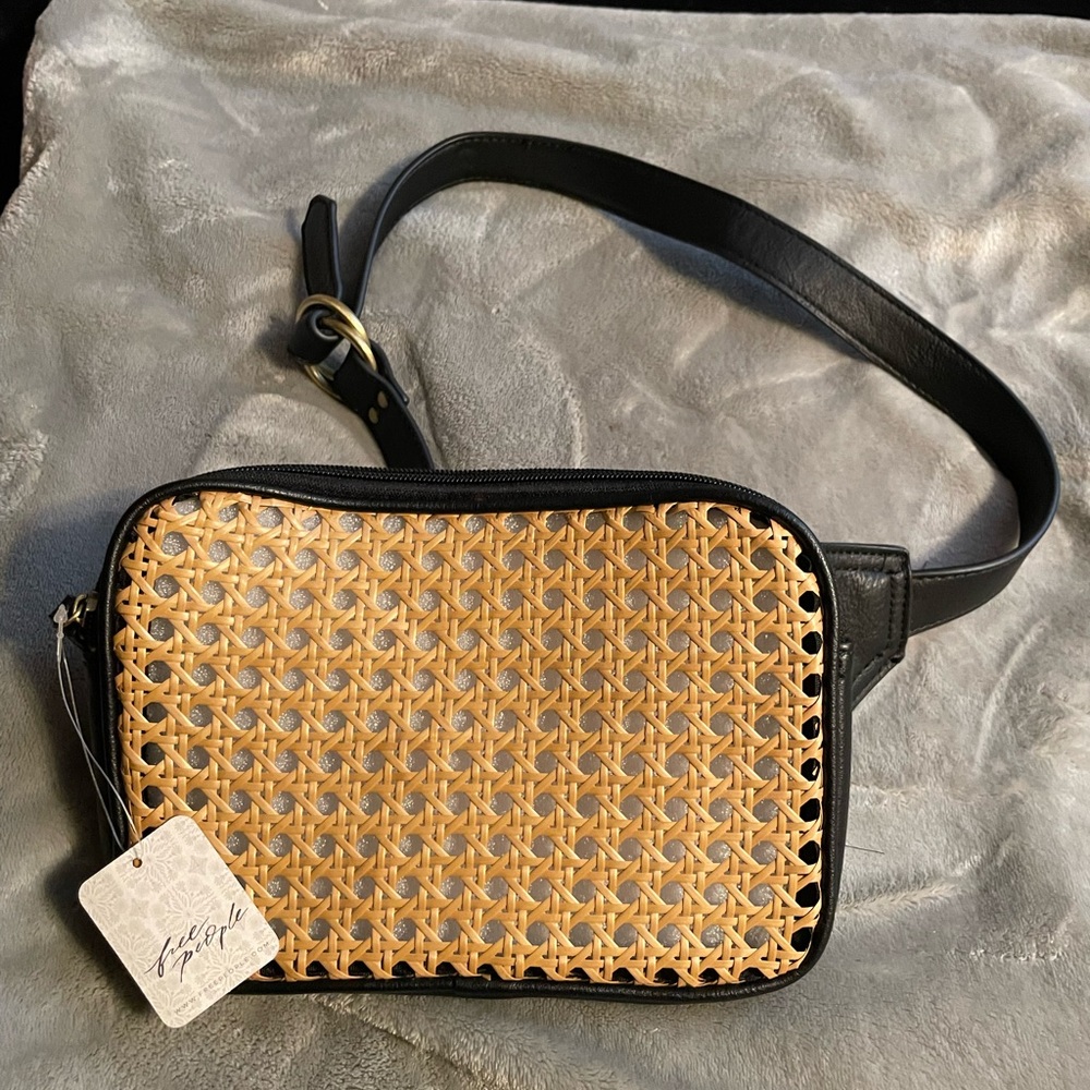 Free People Rattan Belt Bag NWT